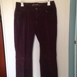 Eddie Bauer curvy, boot cut cords